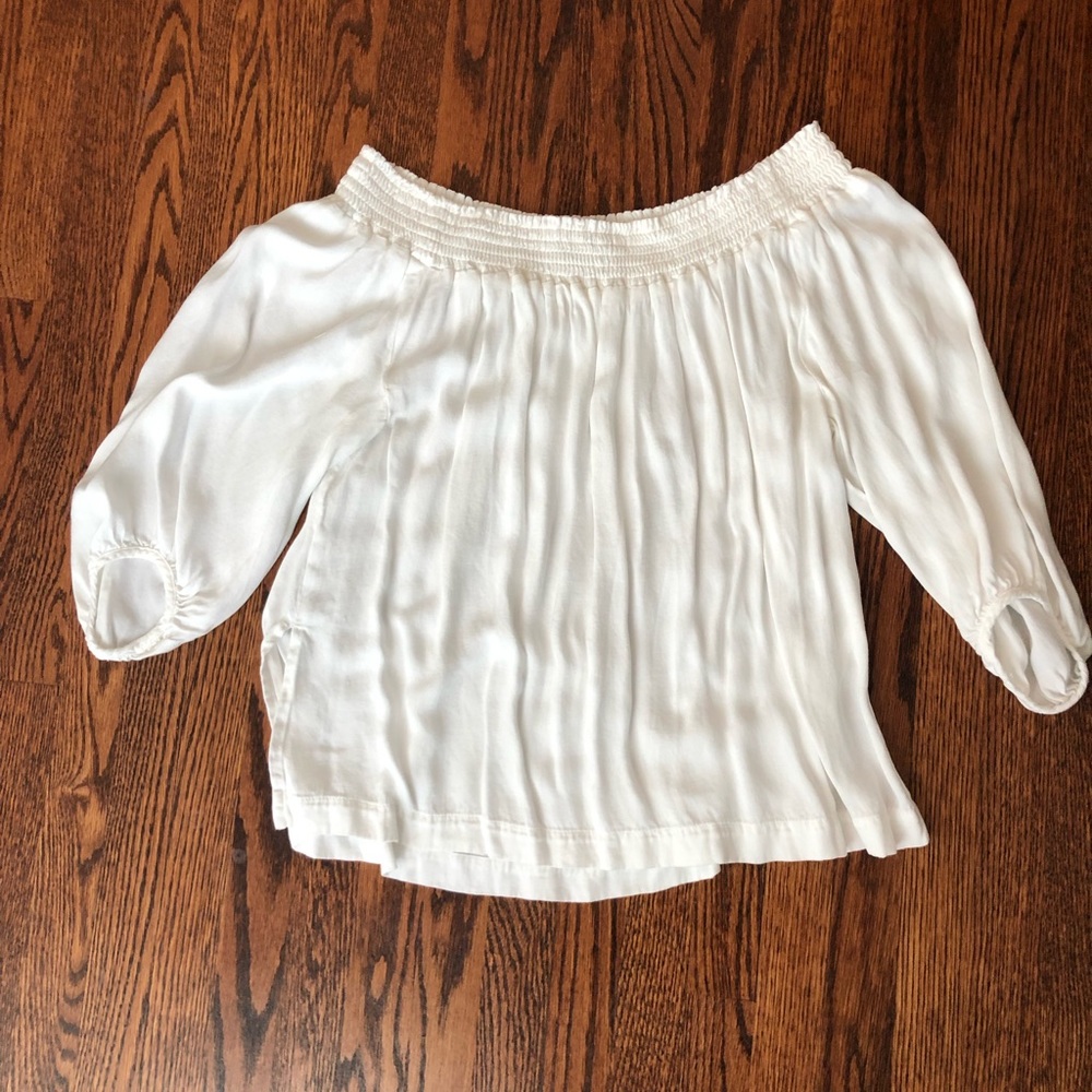 Babaton white off the shoulder top